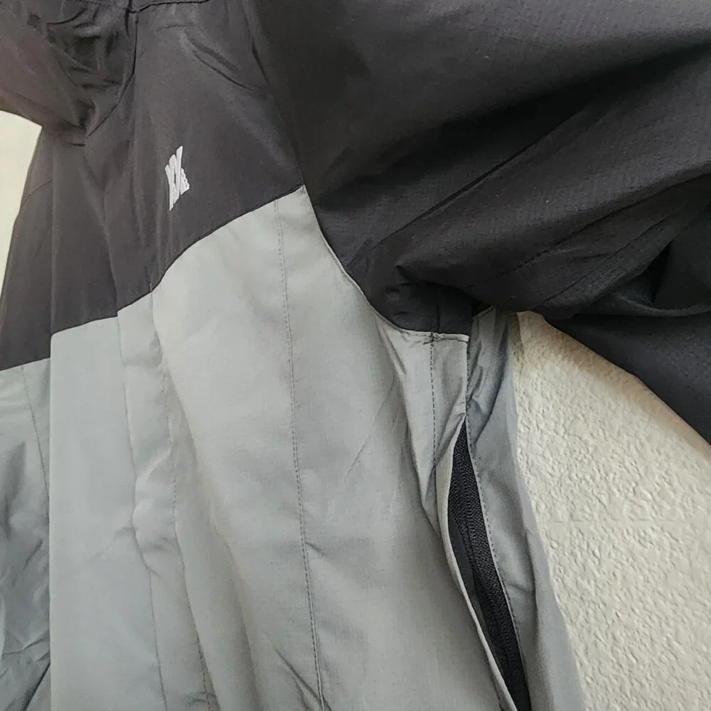 Dixxon Jacket Mens Large Black Full Zip Hooded Windbreaker Ground Up Customs